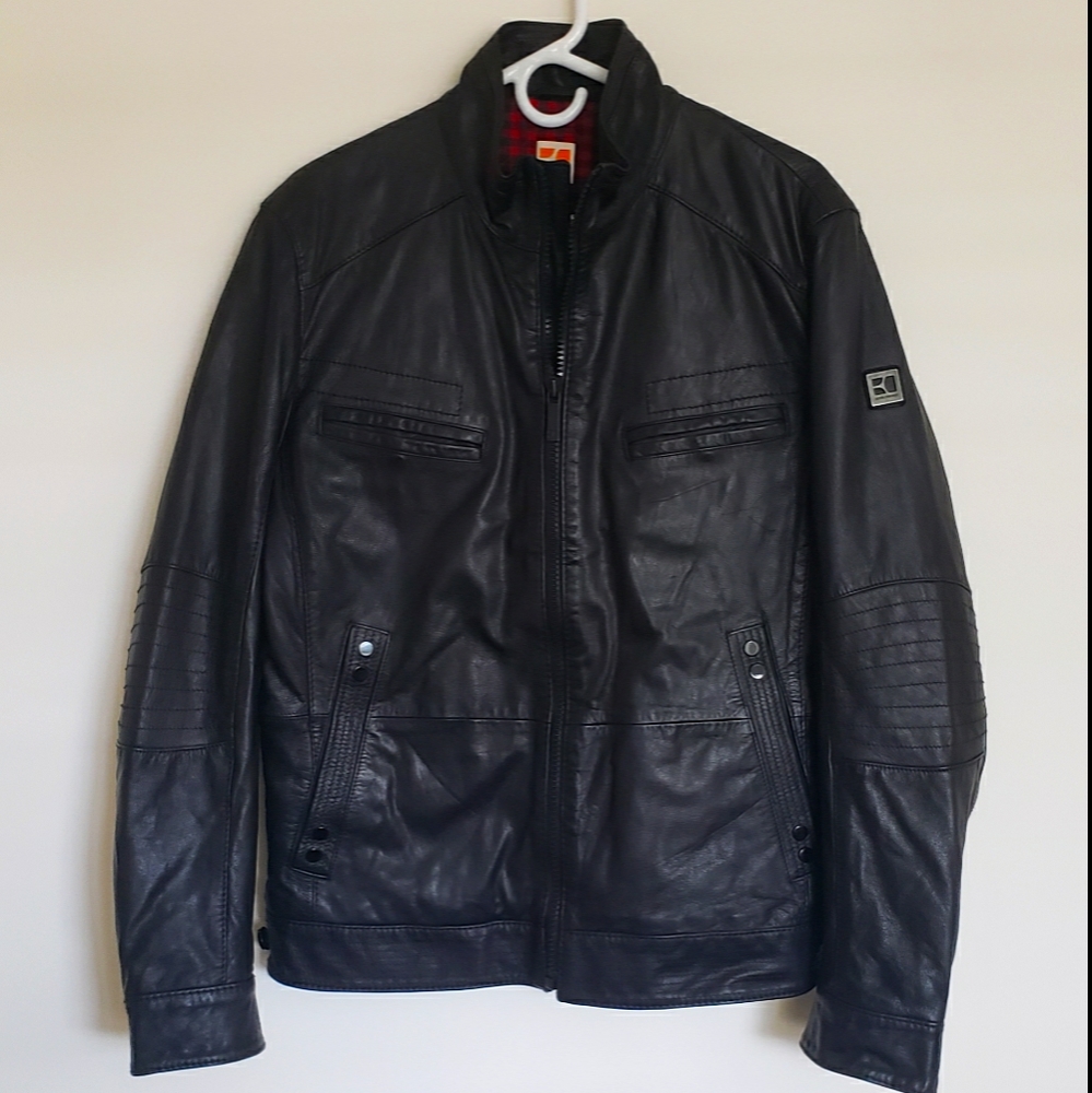 Boss Orange by Hugo Boss Leather Jacket